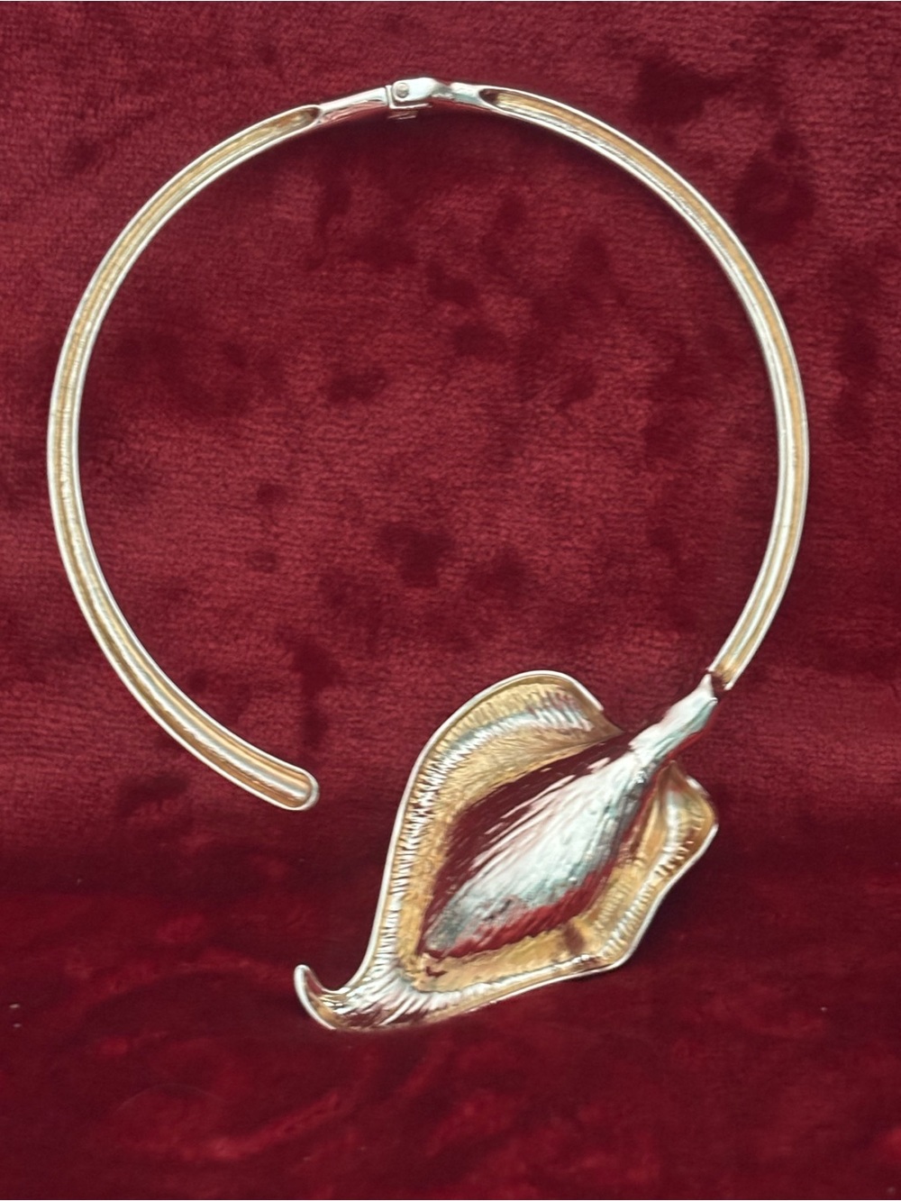 Gold Calla Lily Choker Necklace - Women Jewelry